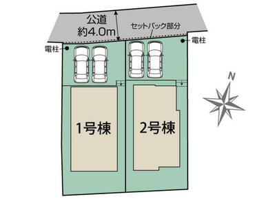 市川市国分4丁目2棟 区画図