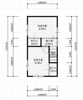 ２階平面図