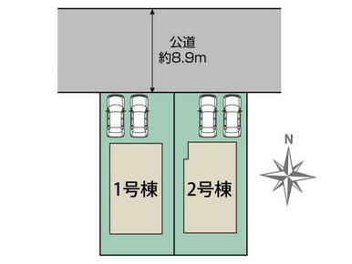 仙台市青葉区栗生3丁目2棟 区画図