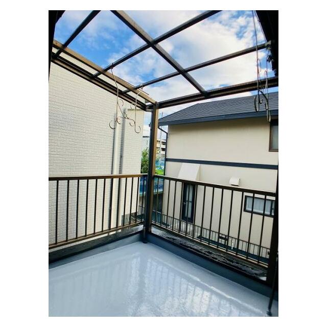 「バルコニー」物干しスペースもあるバルコニーです。