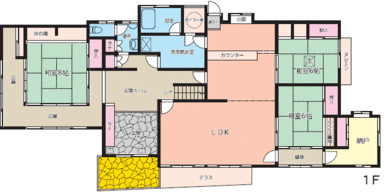 １階間取り図です。