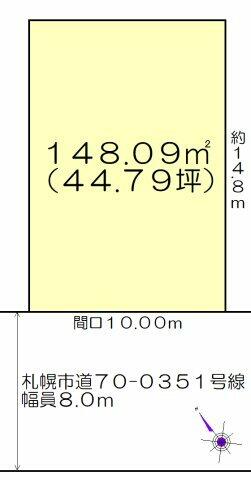 札幌市西区 西野八条９丁目 住宅用地の写真