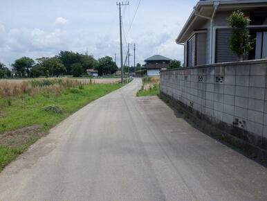 前面進入道路