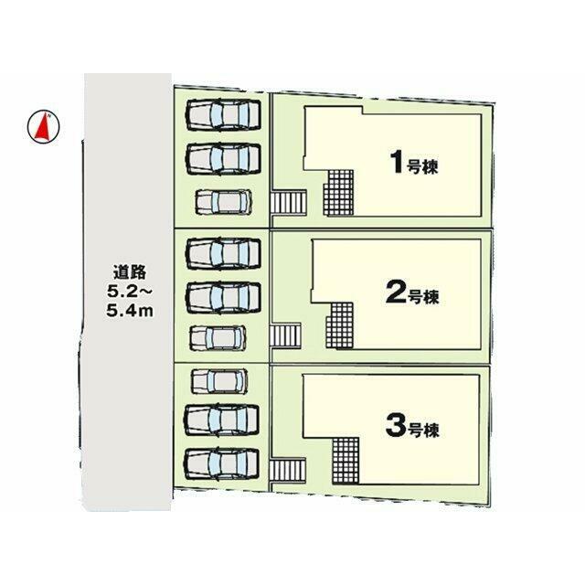 3区画です。当物件は1号棟のご案内です☆彡