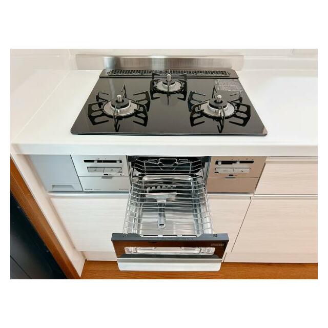 新品交換済みのコンロ