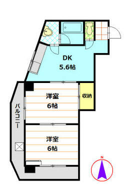 ◆地下鉄桜通線【桜本町】駅まで徒歩約５分！通勤通学にも便利！日当たり良好２ＤＫのお部屋です◆