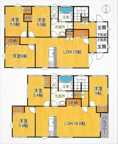 那珂川市 大字上梶原 博多南駅 2階建 6ldk 那珂川市の売戸建住宅の物件情報 一戸建て 新築 中古 北九州市の不動産の事ならｒｏｏｍにお任せ 613c504ee69f3