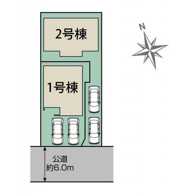 愛知郡東郷町御岳2丁目4期2棟 区画図