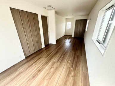 将来2部屋に出来るフレキシブルルーム【1号棟】（間仕切り工事は有償です）