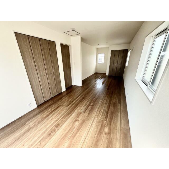 将来2部屋に出来るフレキシブルルーム【1号棟】（間仕切り工事は有償です）