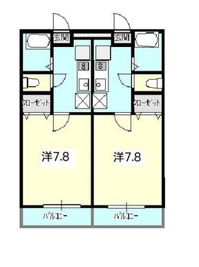 左側の間取りです