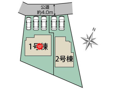 高崎市倉賀野町2棟 区画図