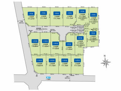 西東京市保谷泉町16区画 区画図
