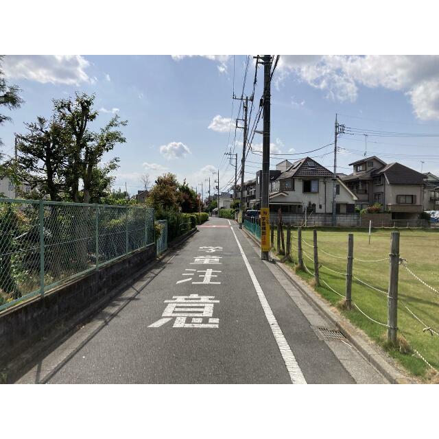 【前面道路含む現地土地写真】