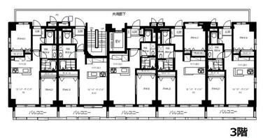 ３階全体間取図
