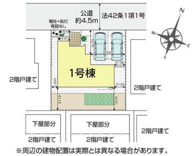 狭山市青柳3期1棟 区画図