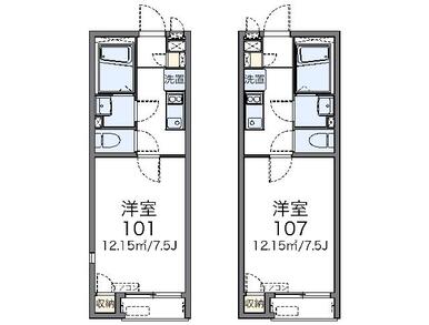 代表的な間取のため実際の間取とは異なる場合があります