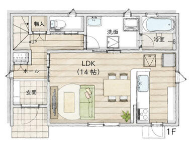 １階間取り図