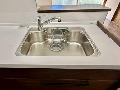 「キッチン」シャワーホース付き水栓で洗い物ラクラク