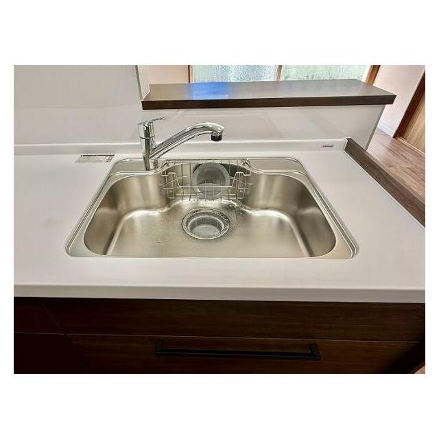 「キッチン」シャワーホース付き水栓で洗い物ラクラク