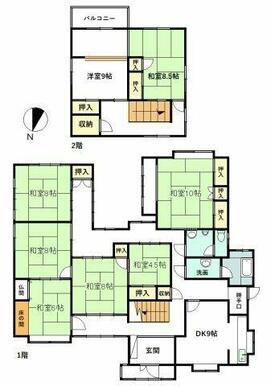 大家族も対応可能な8DKの間取り！