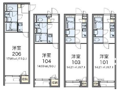 代表的な間取のため実際の間取とは異なる場合があります