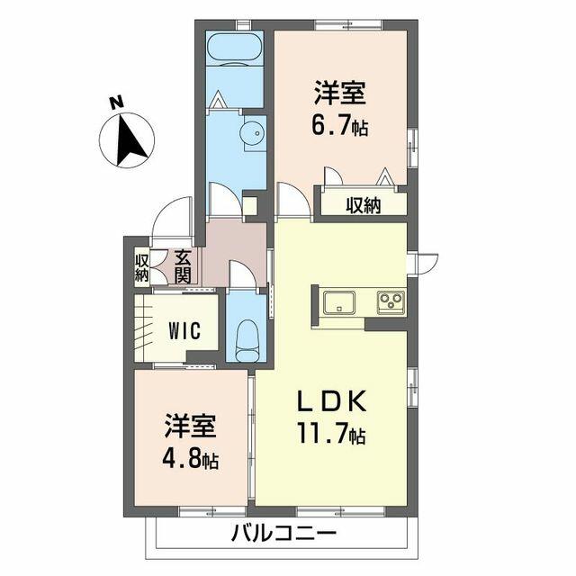 マレージュ ００１０２ 2LDKの画像
