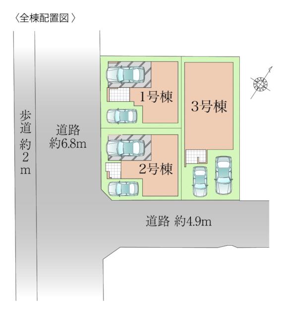 物件画像 福岡市博多区 板付４丁目 (笹原駅) 2階建 4LDK