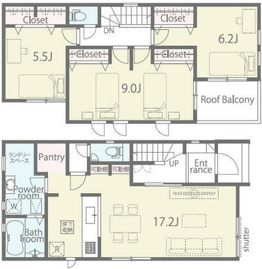 間取図（2号棟）