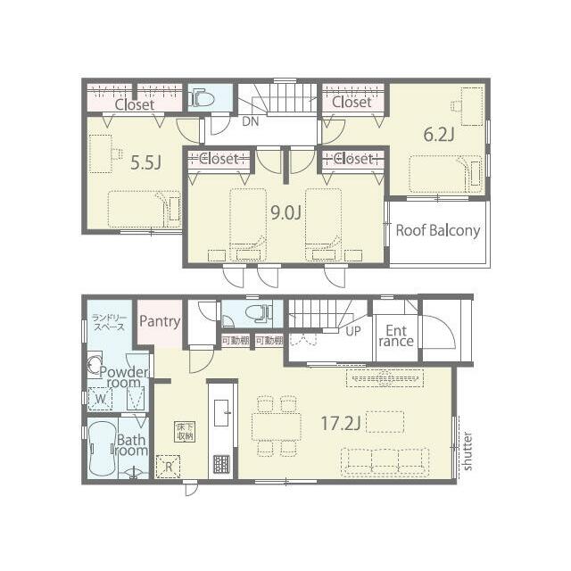 間取図（2号棟）