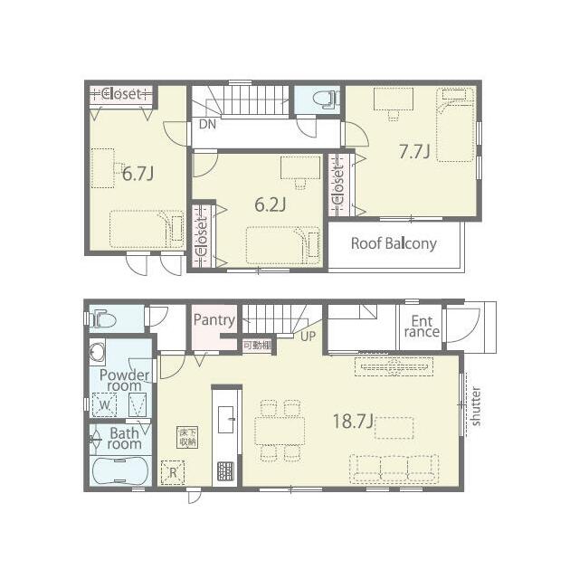 間取図（1号棟）