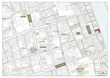 現地周辺案内図