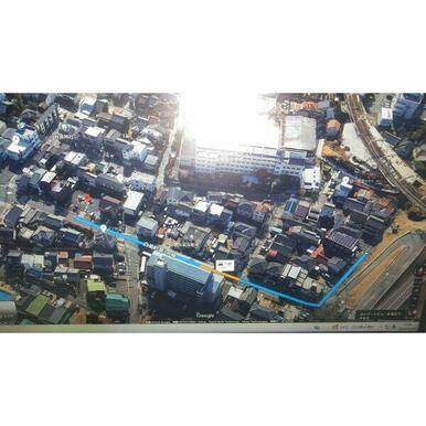 敷地外駐車場の位置です。