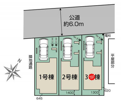 さいたま市北区宮原町2丁目3期3棟　区画図