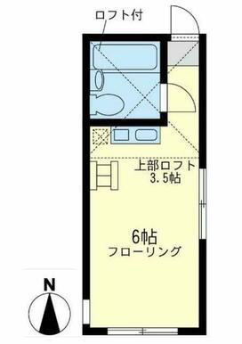 ２０１　洋室６帖＋ロフト３．５帖