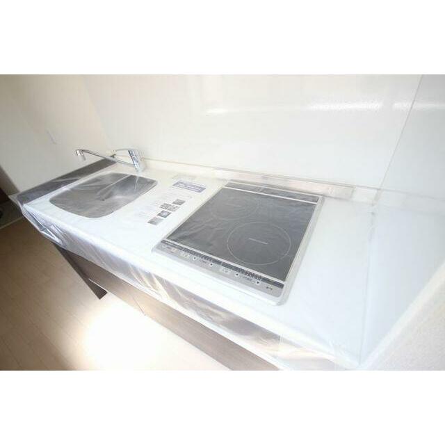 ２口ＩＨクッキングヒーターのシステムキッチン