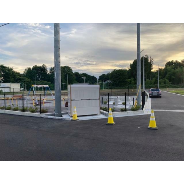 【分譲地入口公園、ゴミ収集所】現地をご案内いたしますので、お気軽にお問い合わせください。