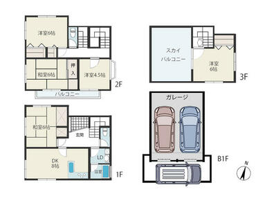 【間取り図】延床面積１３３．２０ｍ２