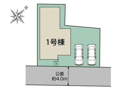 あま市篠田天神前1棟 区画図