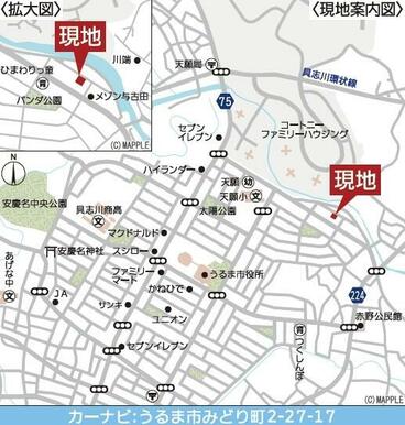 カーナビ表示