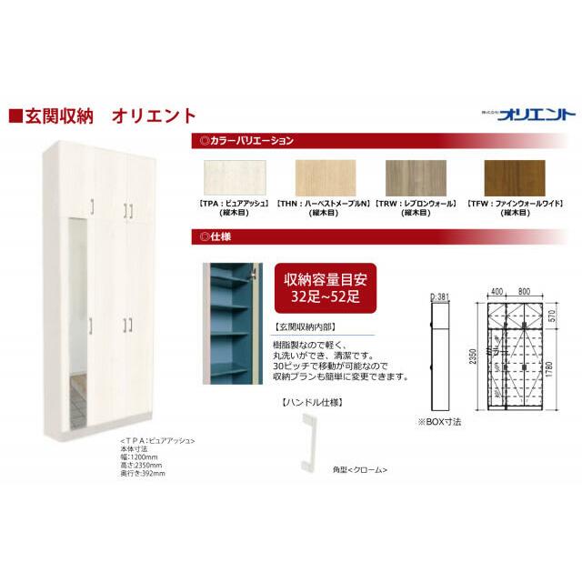 玄関収納ミラー付き