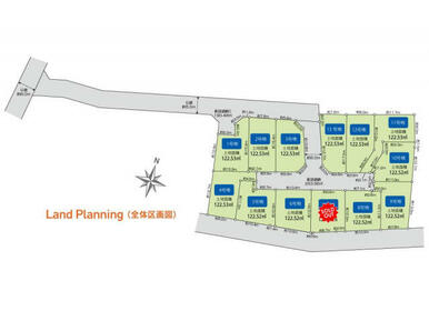 東村山久米川小平全13区画 区画図