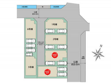 福岡市西区横浜1丁目6棟 区画図