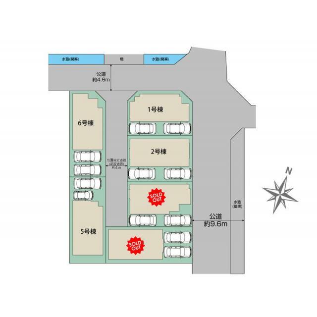福岡市西区横浜1丁目6棟 区画図