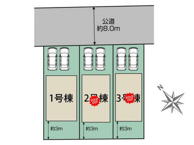 札幌市白石区平和通11丁目南3棟 区画図