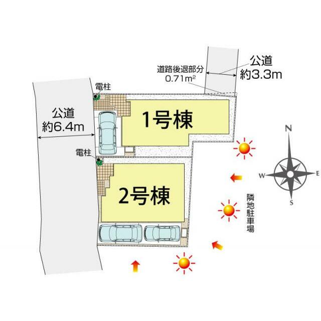 茅ヶ崎市松が丘2丁目2棟 区画図