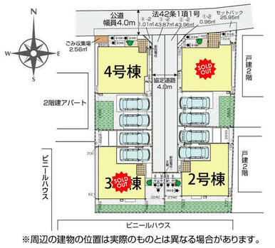 川越市宮元町4棟 区画図