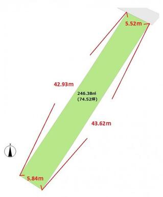 246.38平米の土地！