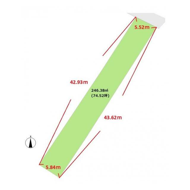 246.38平米の土地！