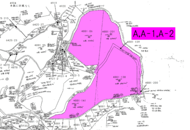 Ａブロック東京ドーム２．５個分